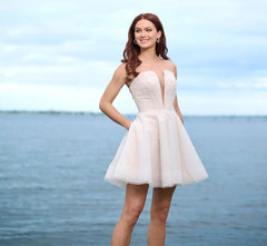 Pearl Studded Tulle Short Skirt With Detachable Off Shoulder Drapes In Ivory French Lilac