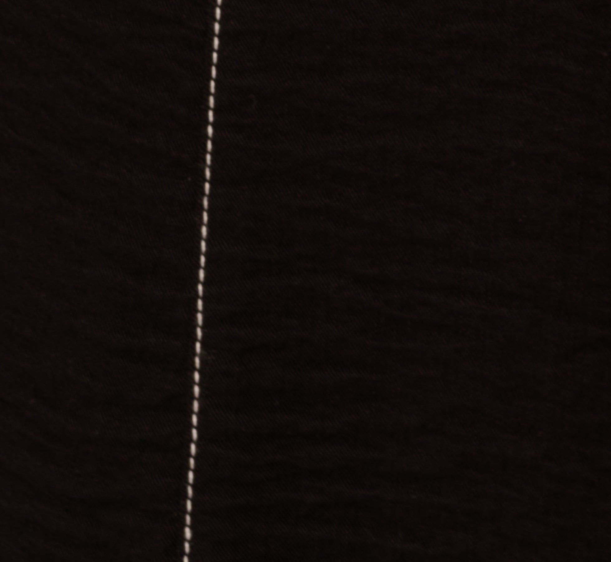 Contrast Stitching Crinkle Midi Pant In Black Ivory