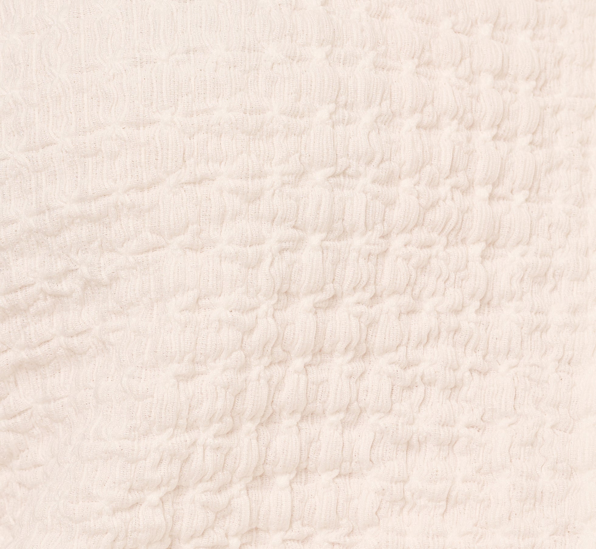 Cap Sleeve Semisheer Textured Button Front Top In Ivory