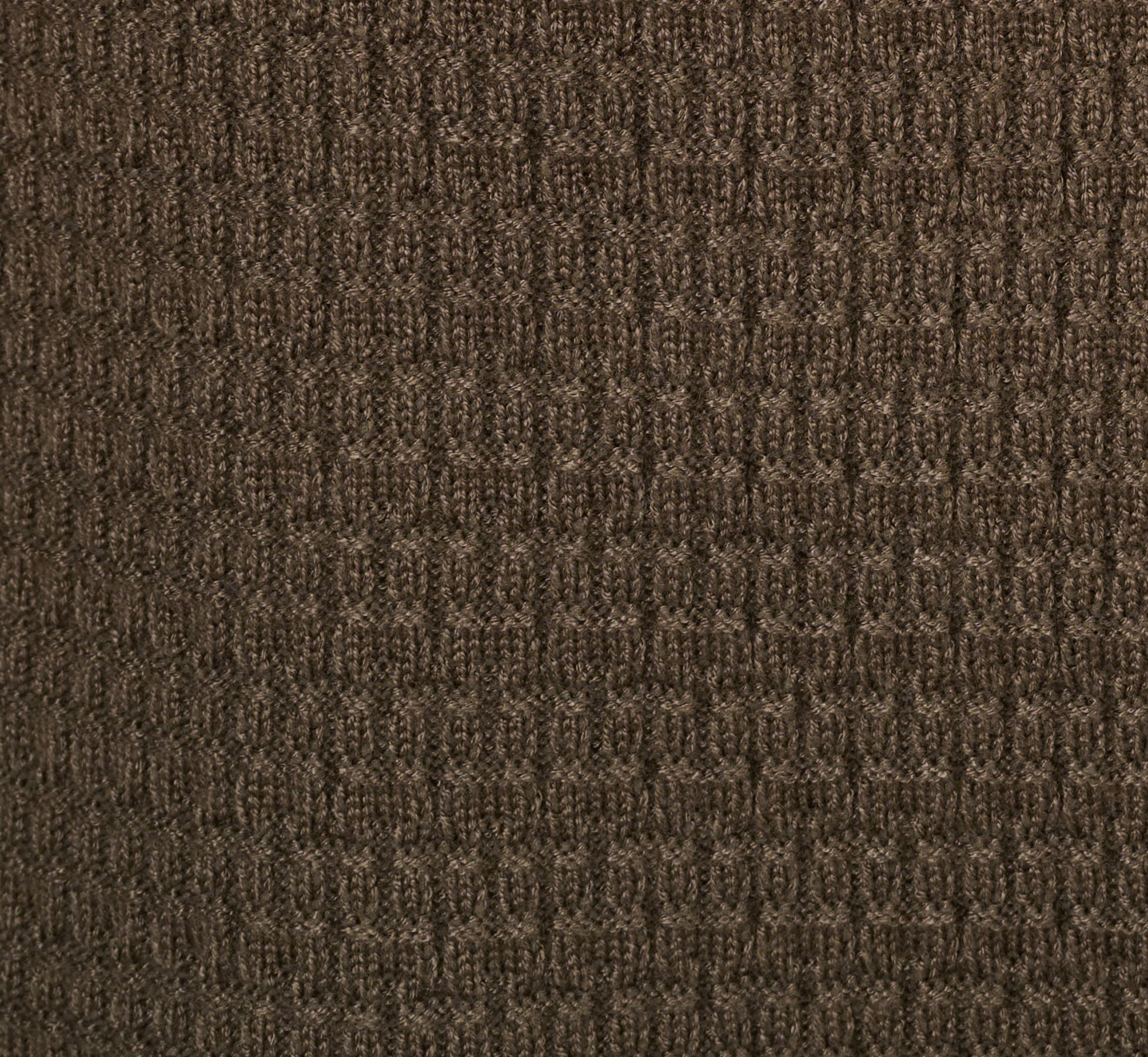 Three Quarter Sleeve Waffle Knit Short Dress In Fatigue