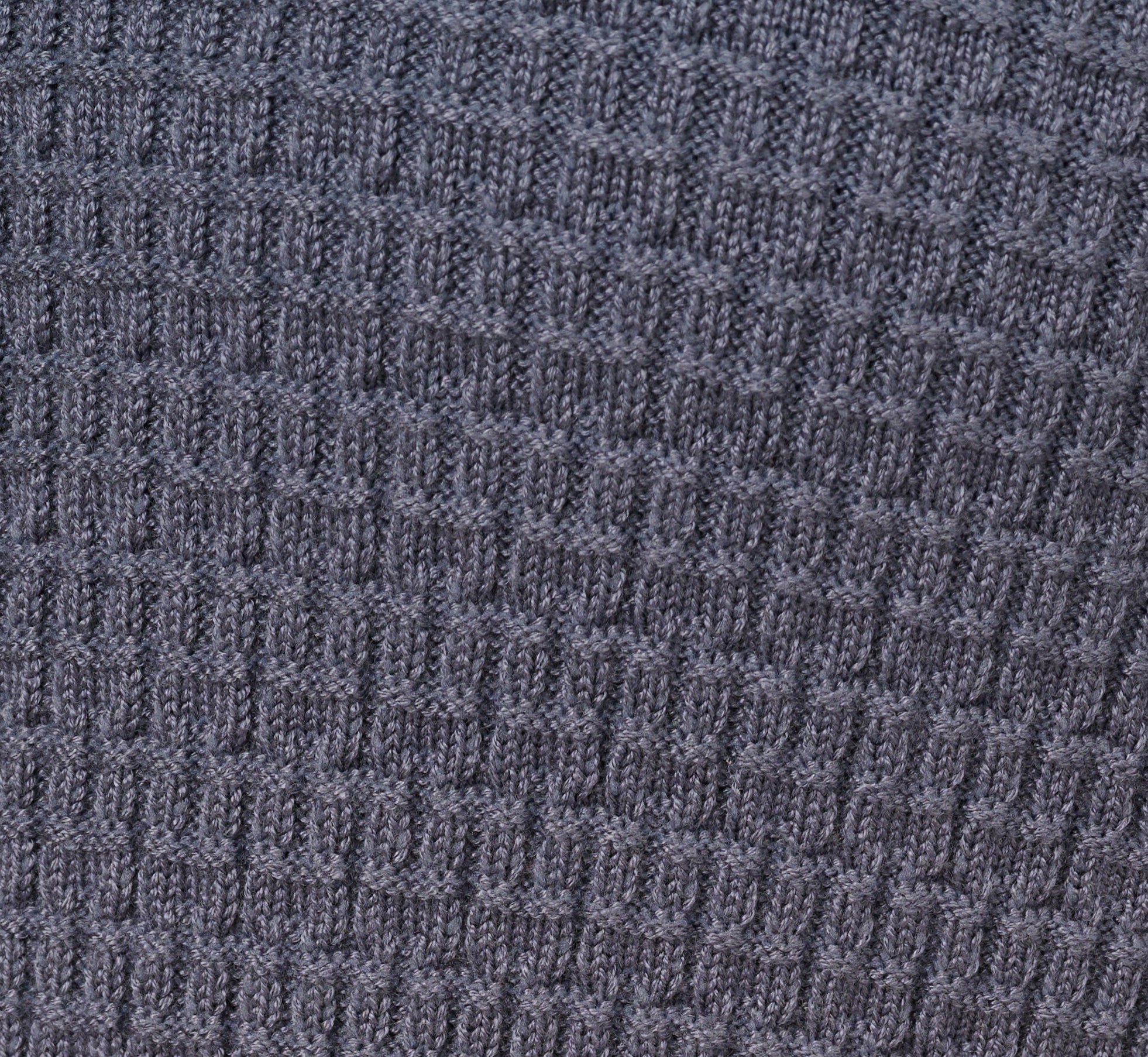 Three Quarter Sleeve Waffle Knit Short Dress In Dusty Blue