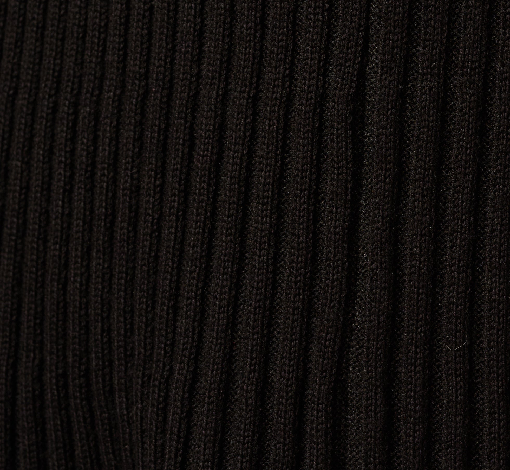 Flutter Sleeve Ribbed Cable Midi Dress In Black