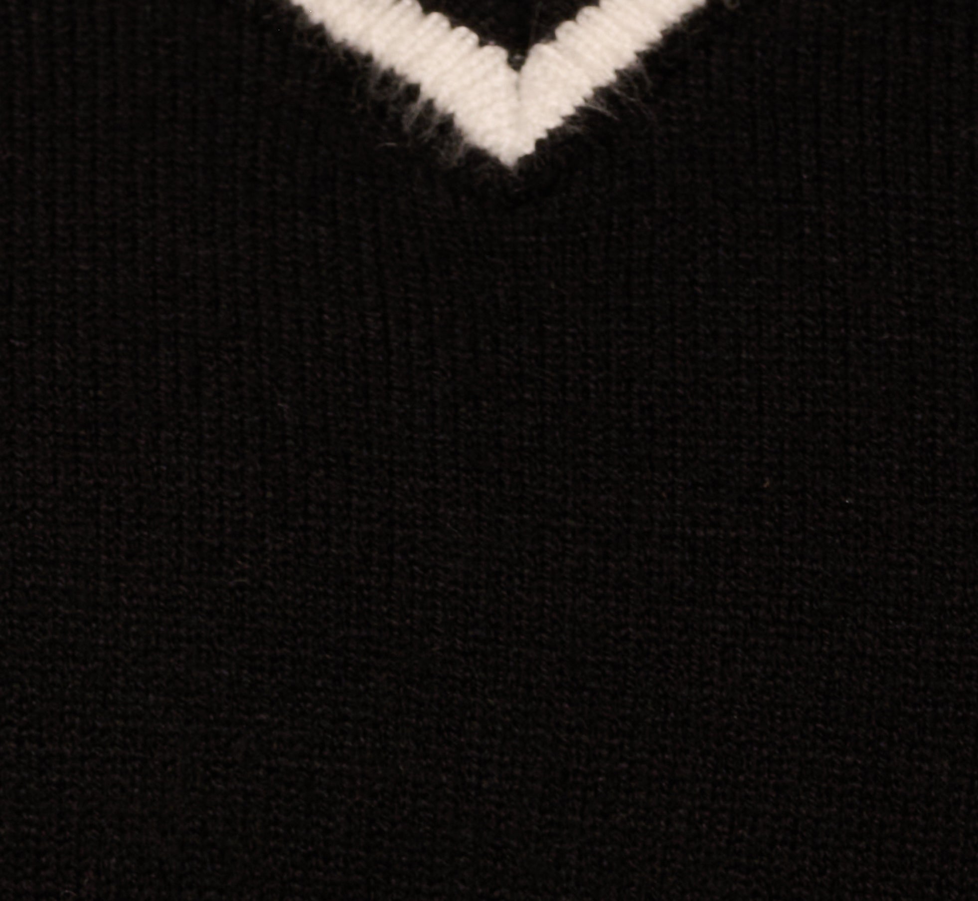 Long Sleeve Collared Twofer Sweater Dress In Black Ivory