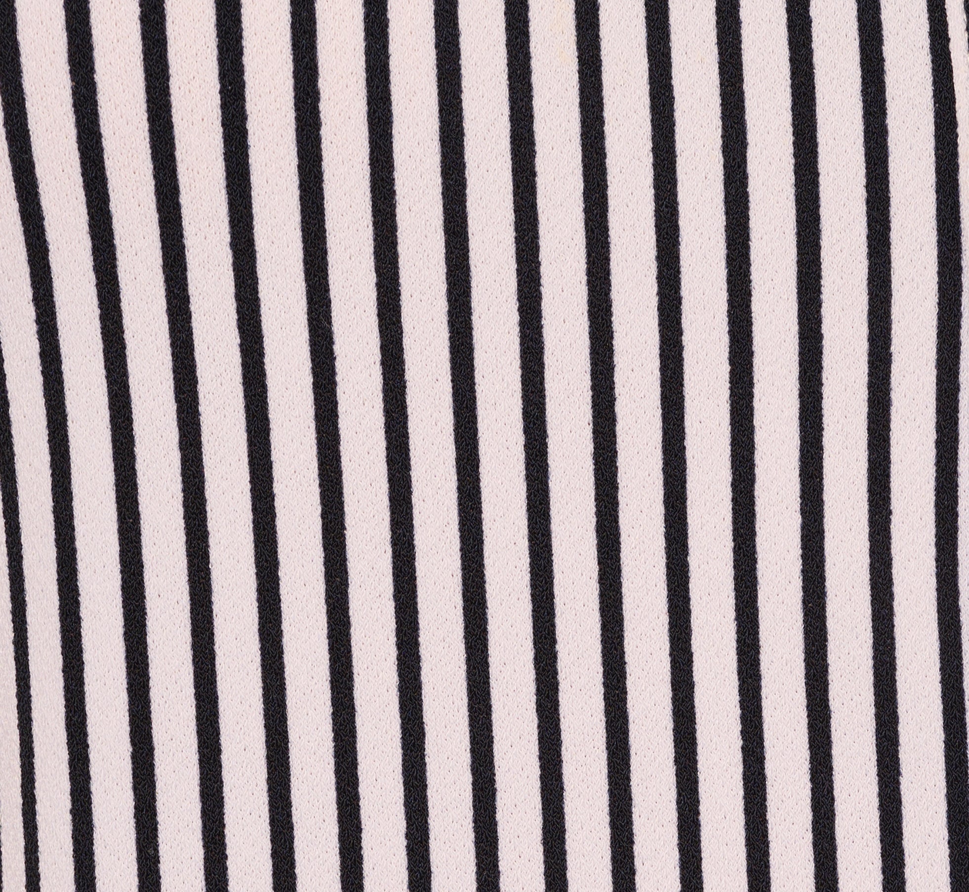 Short Sleeve Button Front Cropped Blouse In Ivory Navy Easy Stripe