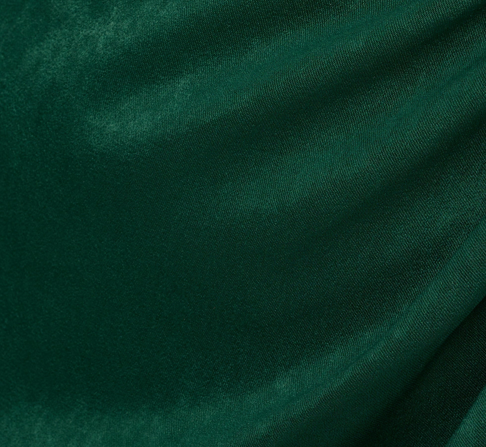 Long Sleeve Satin Dress With Draped Details In Dark Ivy