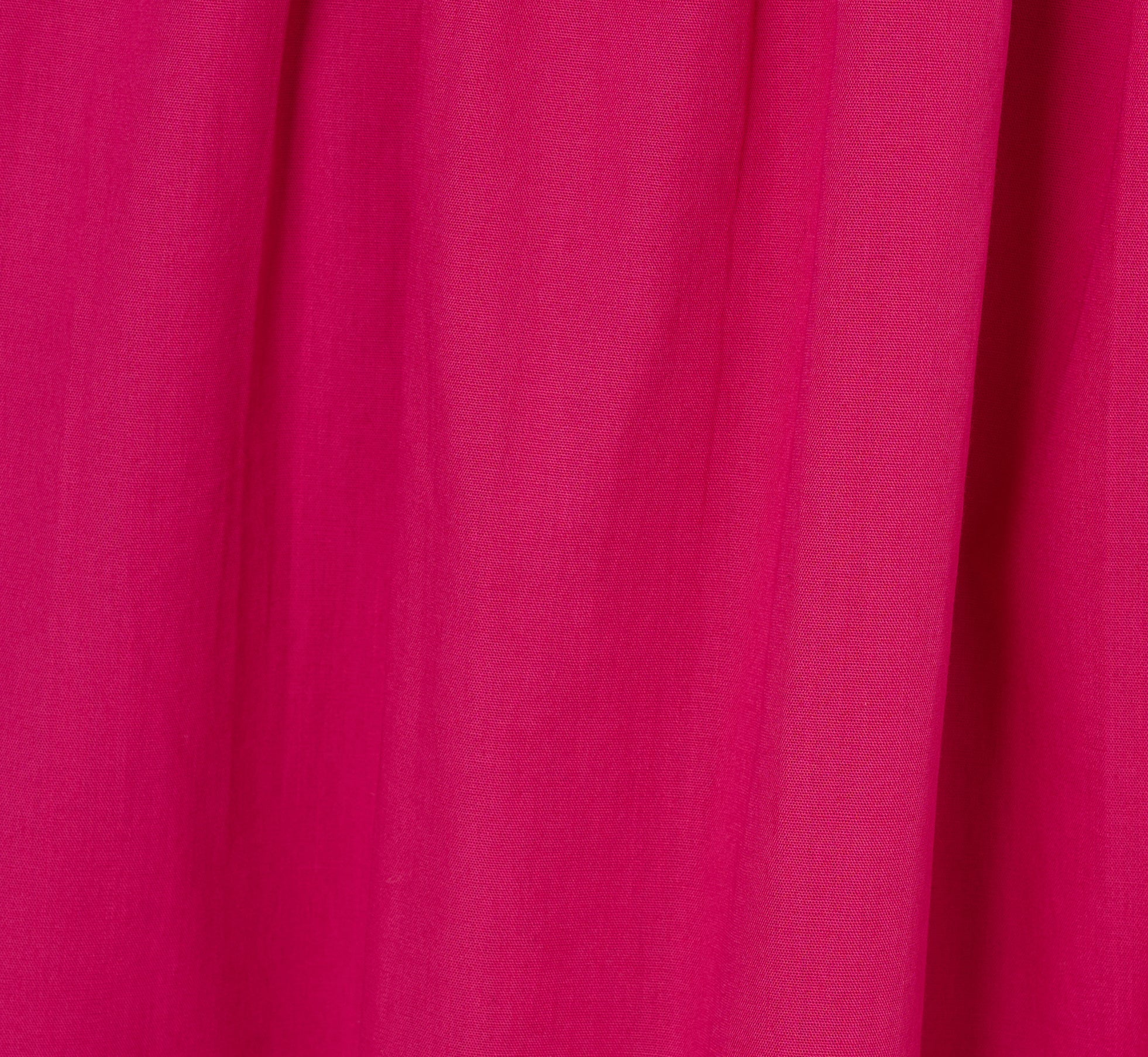 One Shoulder Floral Applique Cotton Midi Dress In Pink