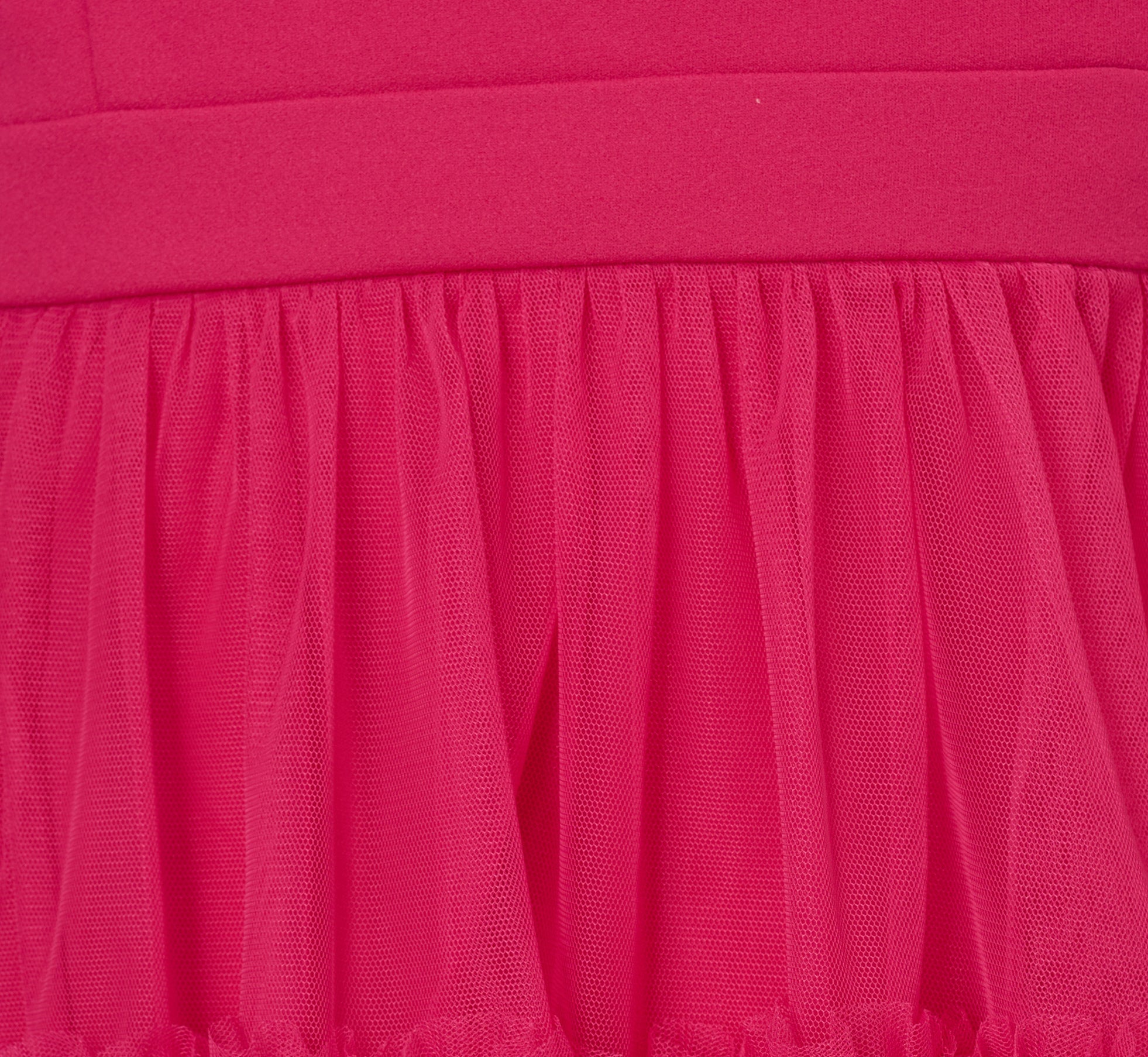 Plus Size Sleeveless Midi Dress With Square Neck And Tiered Skirt In Bright Rose