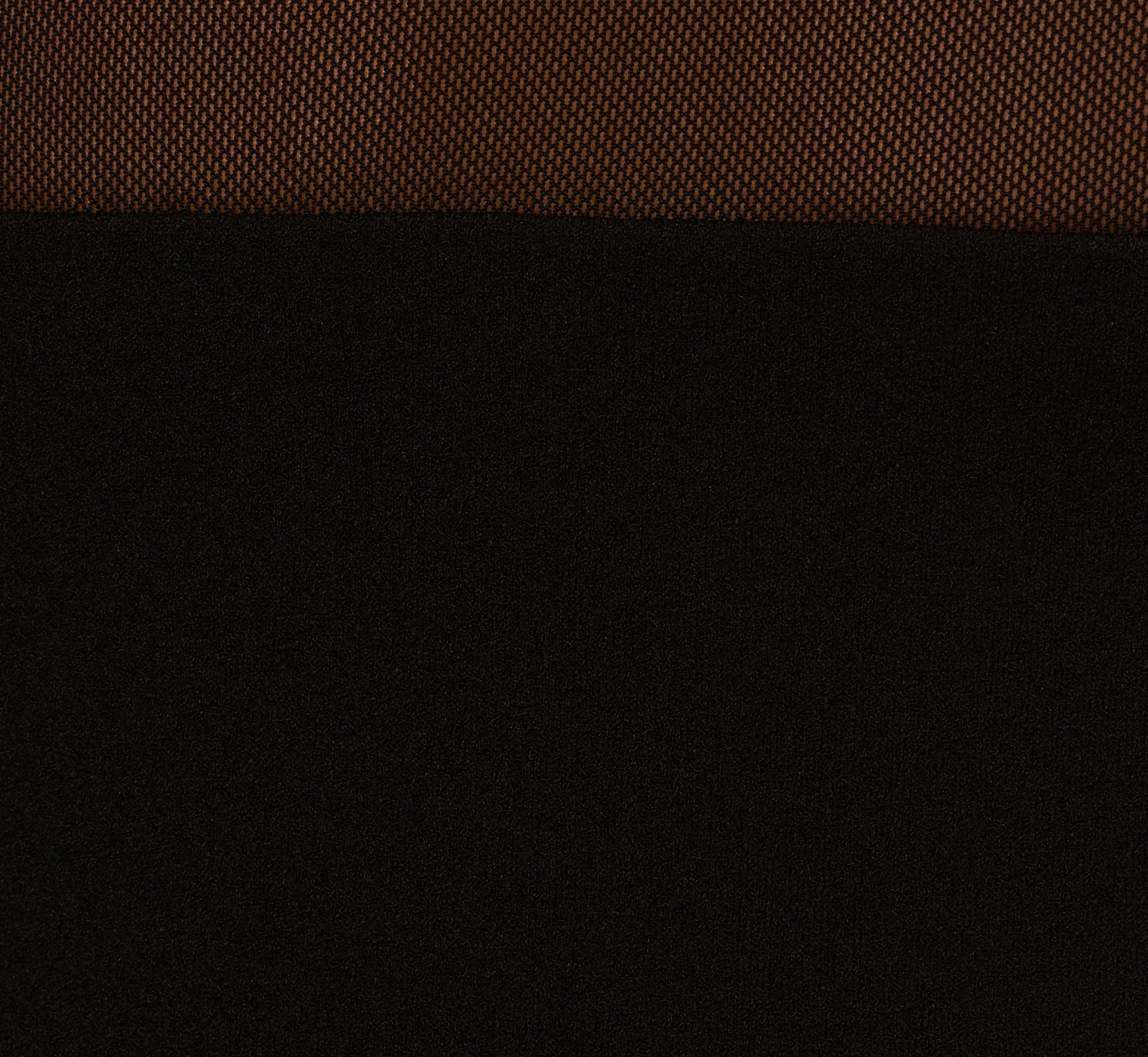 Long Sleeve Knit Crepe Mesh Illusion Column Dress In Black