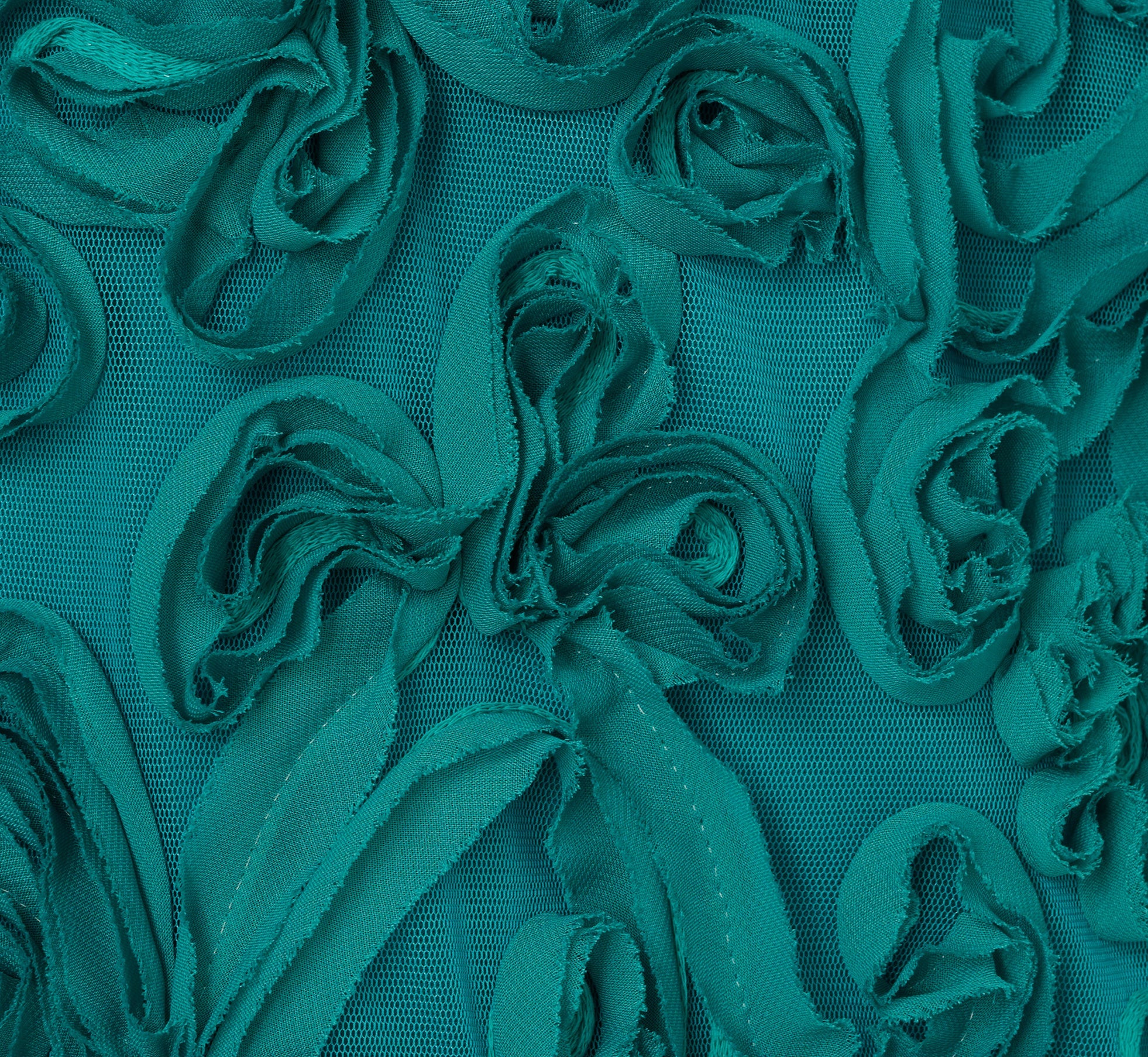Soutache Embroidered Trapeze Dress In Teal Lagoon