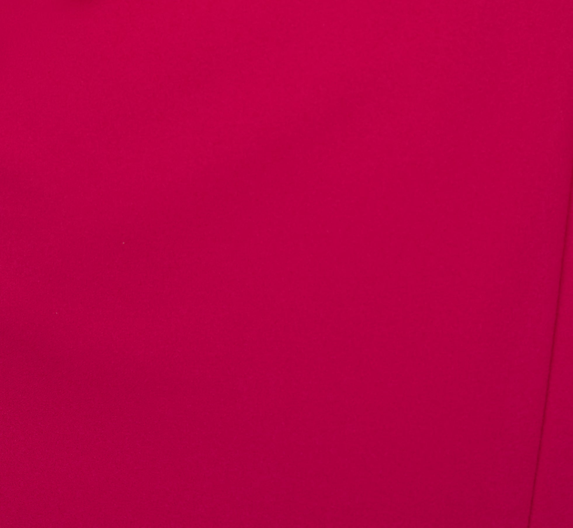 Draped Ruffle Crepe Dress With Short Sleeves In Brilliant Rose