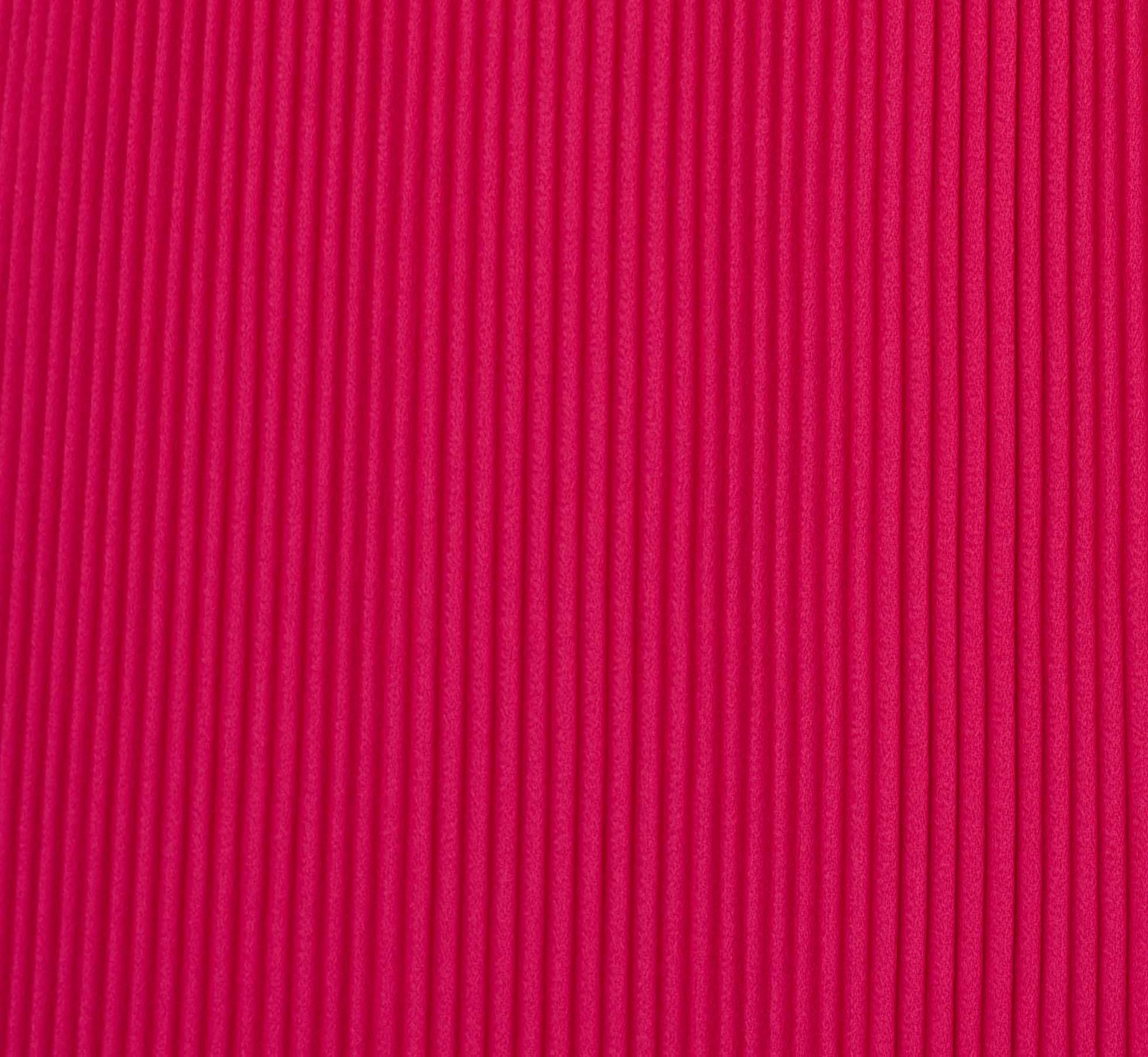 Sleeveless Pleated Dress With Self Tie Waist In Hot Pink