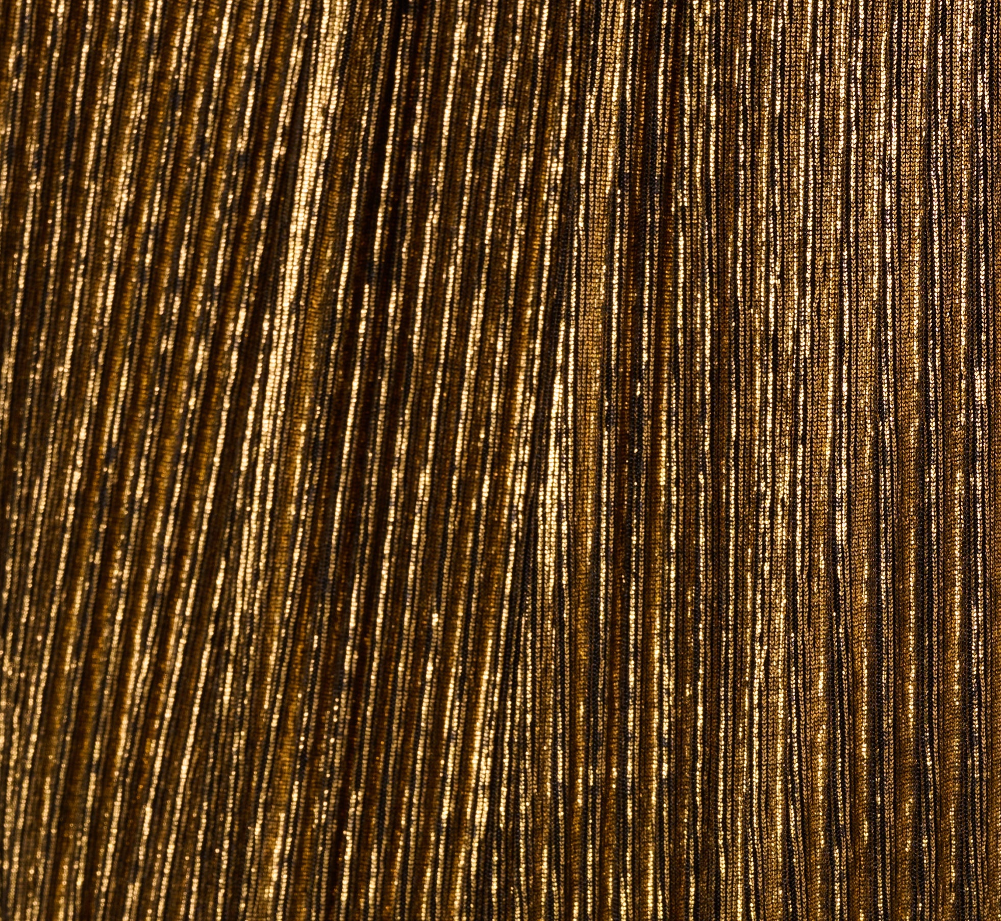 Halter Pleated Metallic Dress In Gold