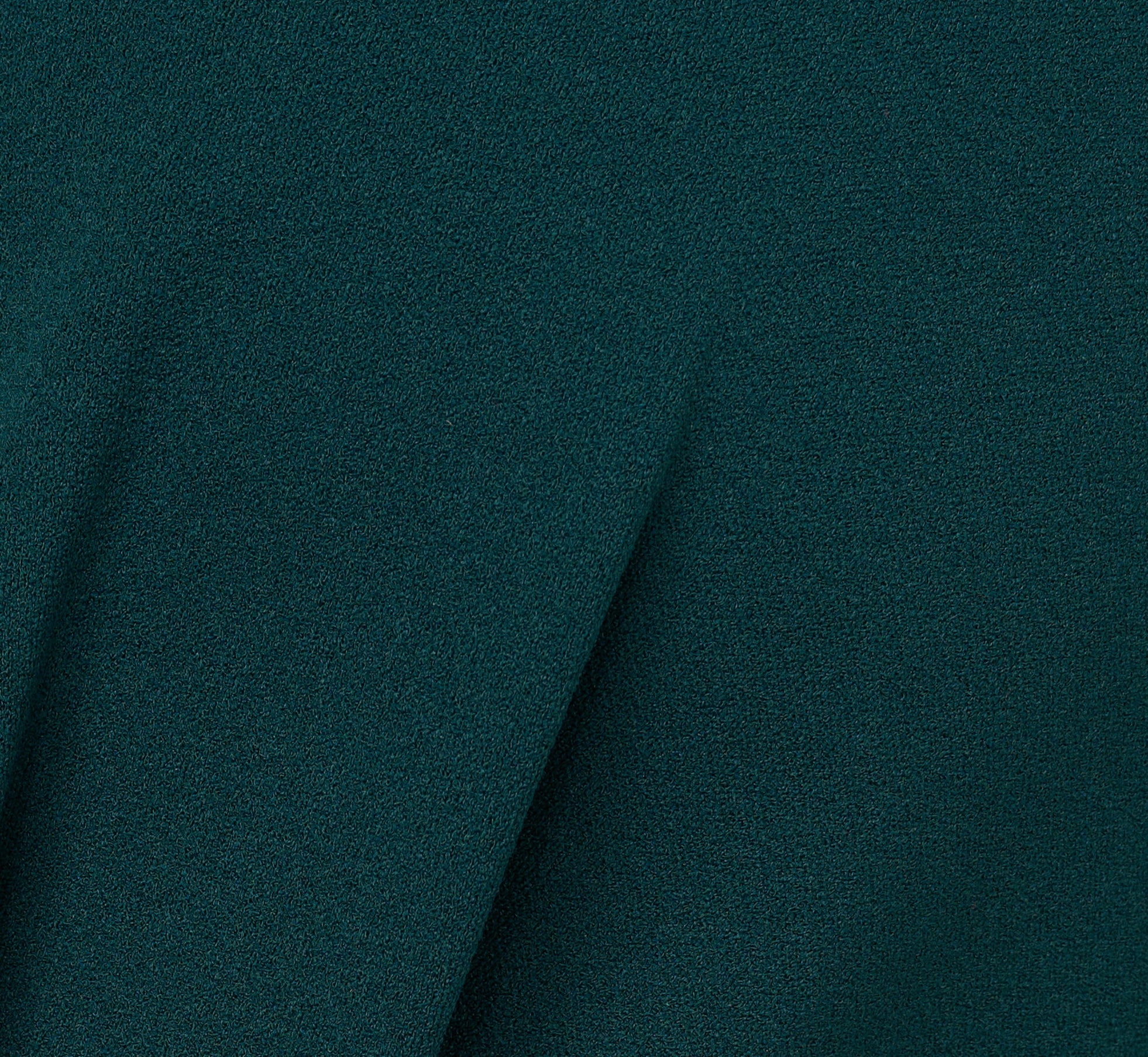 Three Quarter Sleeve Pleated Midi Dress With Tie Waist In Hunter