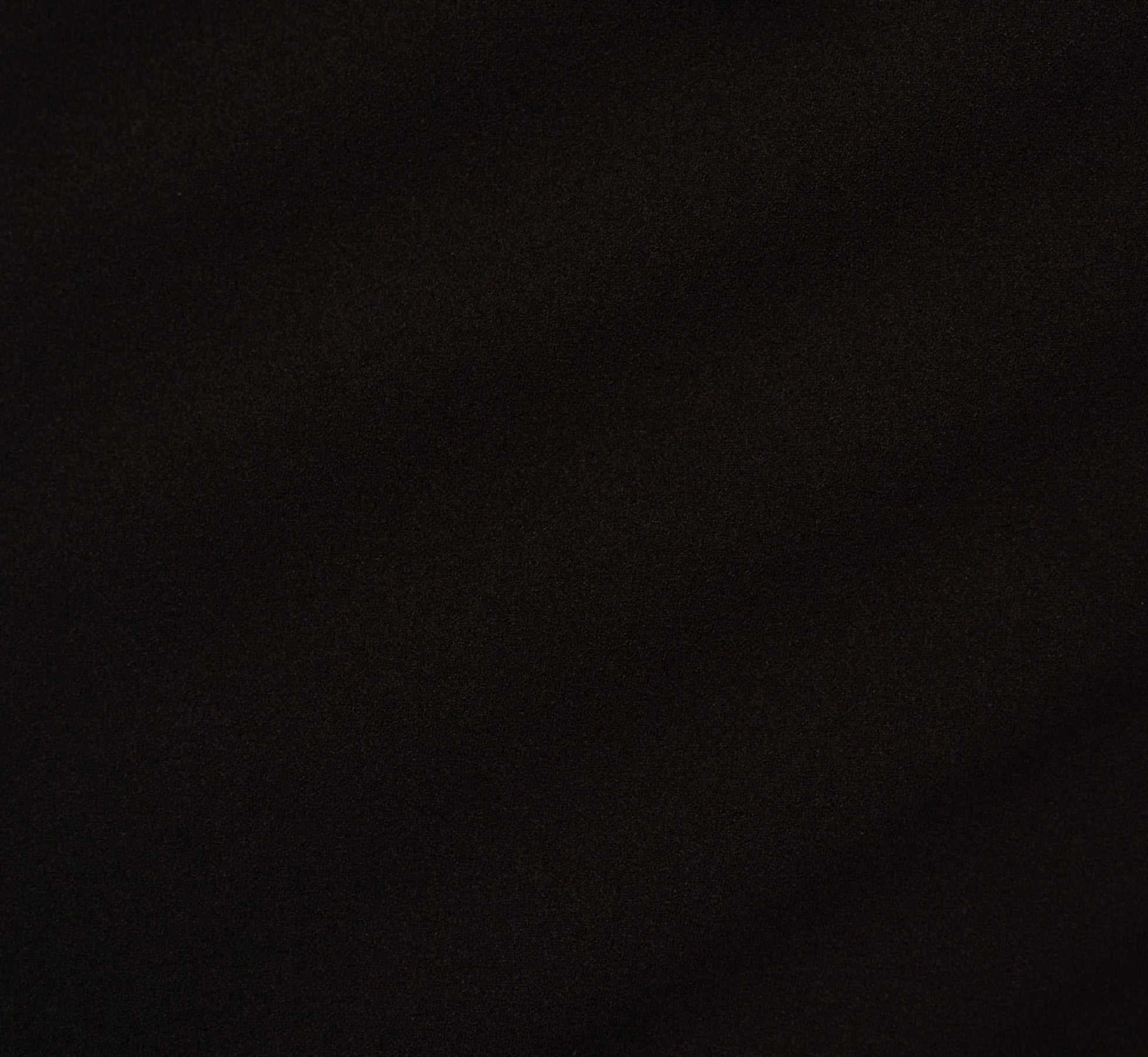 Three Quarter Sleeve Trapeze Dress With Ruffle Mock Neck In Black