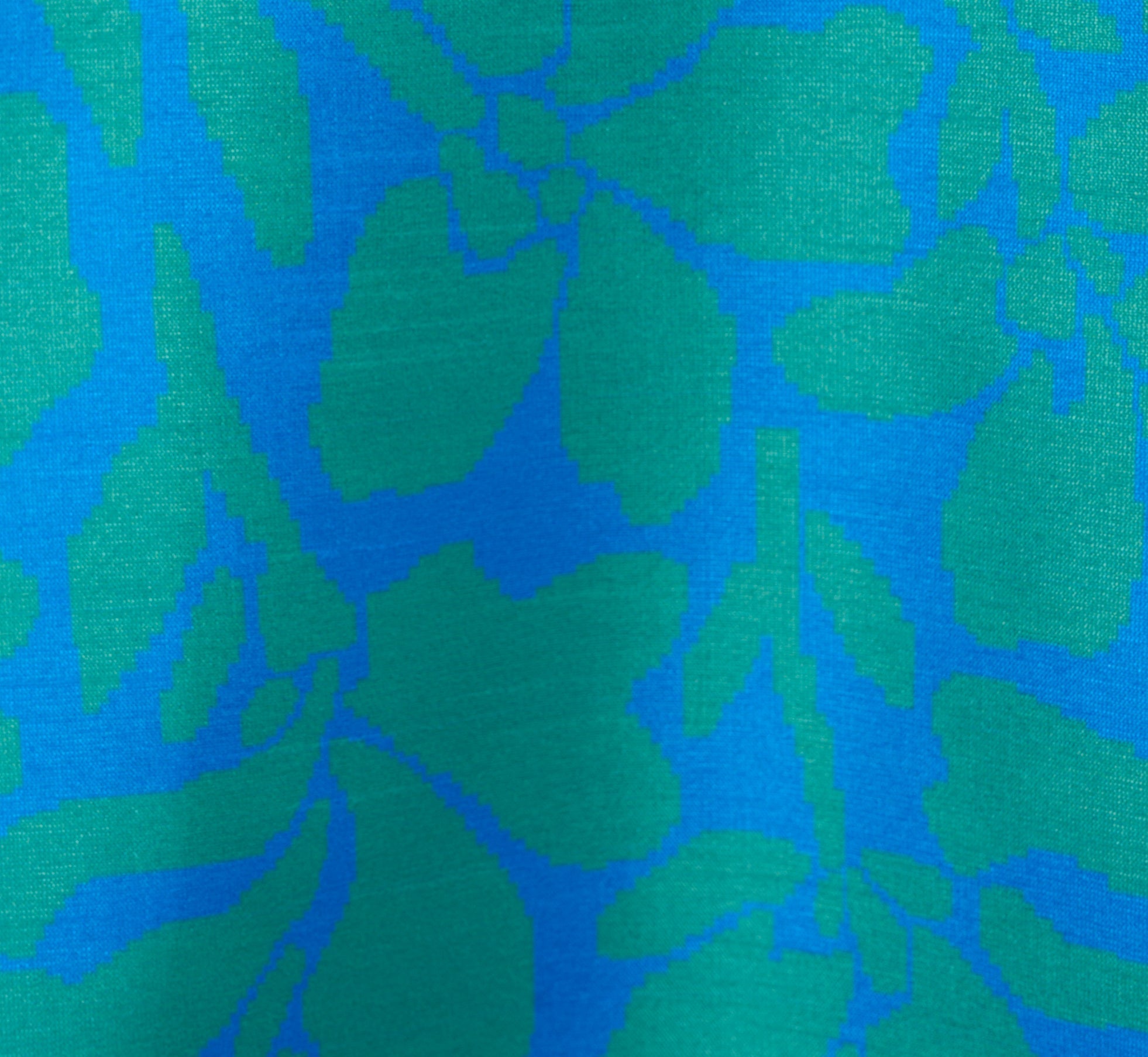 Sleeveless Printed Tie Front Short Dress In Blue Green