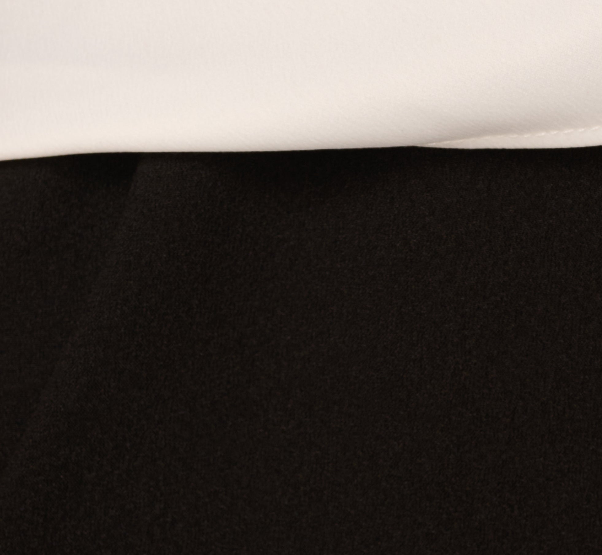 Three Quarter Sleeve Draped Combo Jumpsuit In Ivory Black