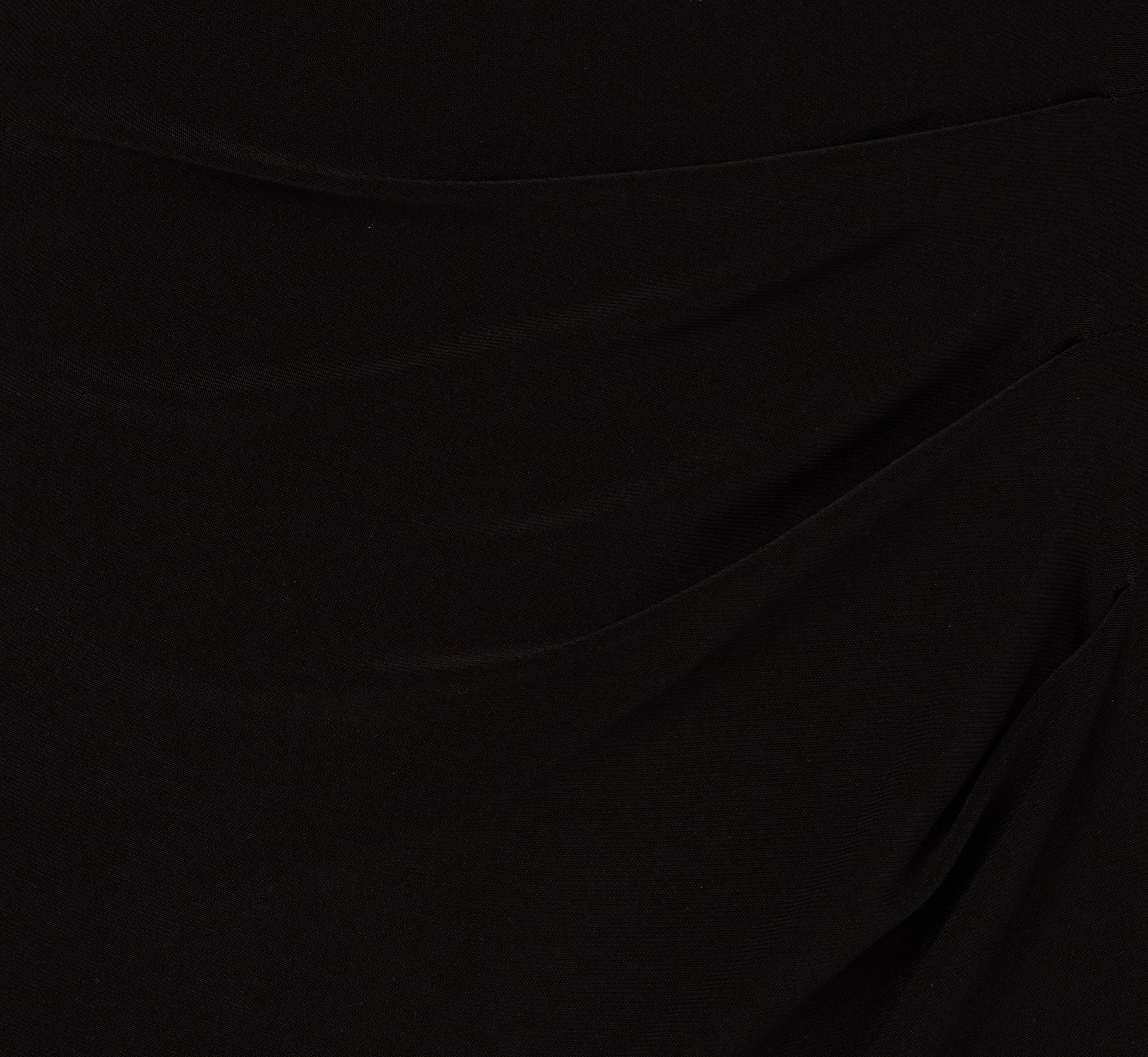 Bell Sleeve Jersey Sheath Dress In Black