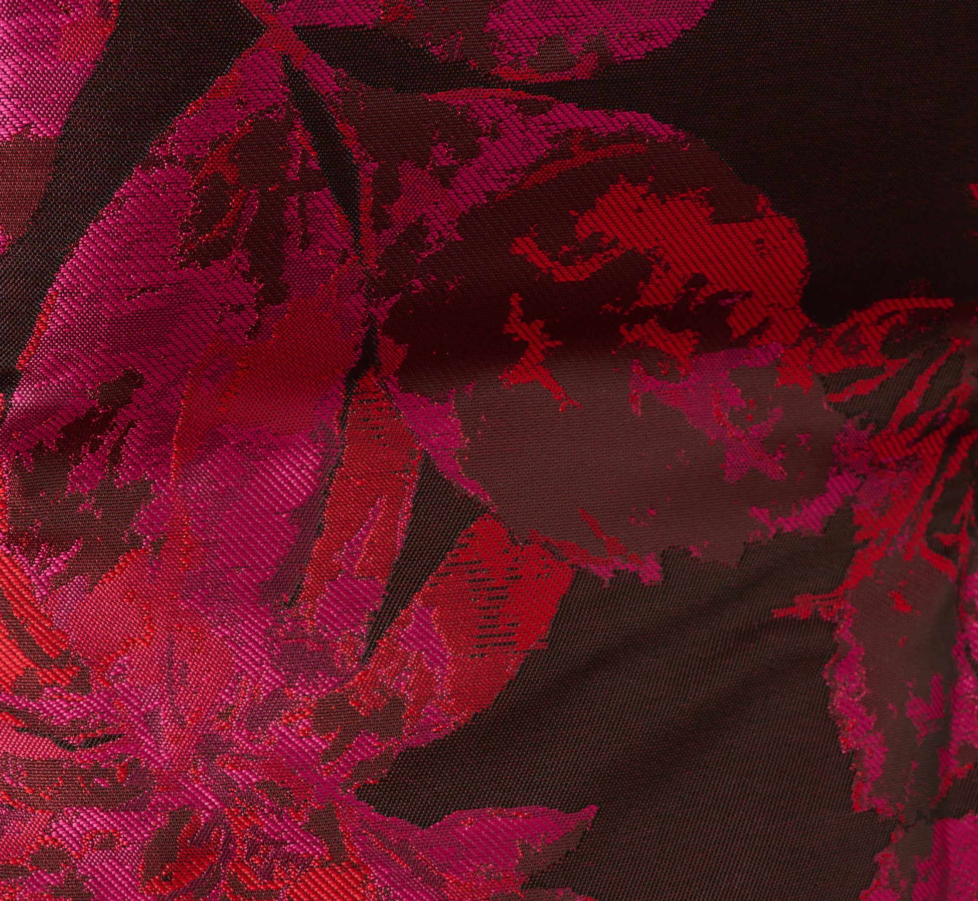 Sleeveless Chrysanthemum Floral Jacquard Midi Dress In Pink Multi