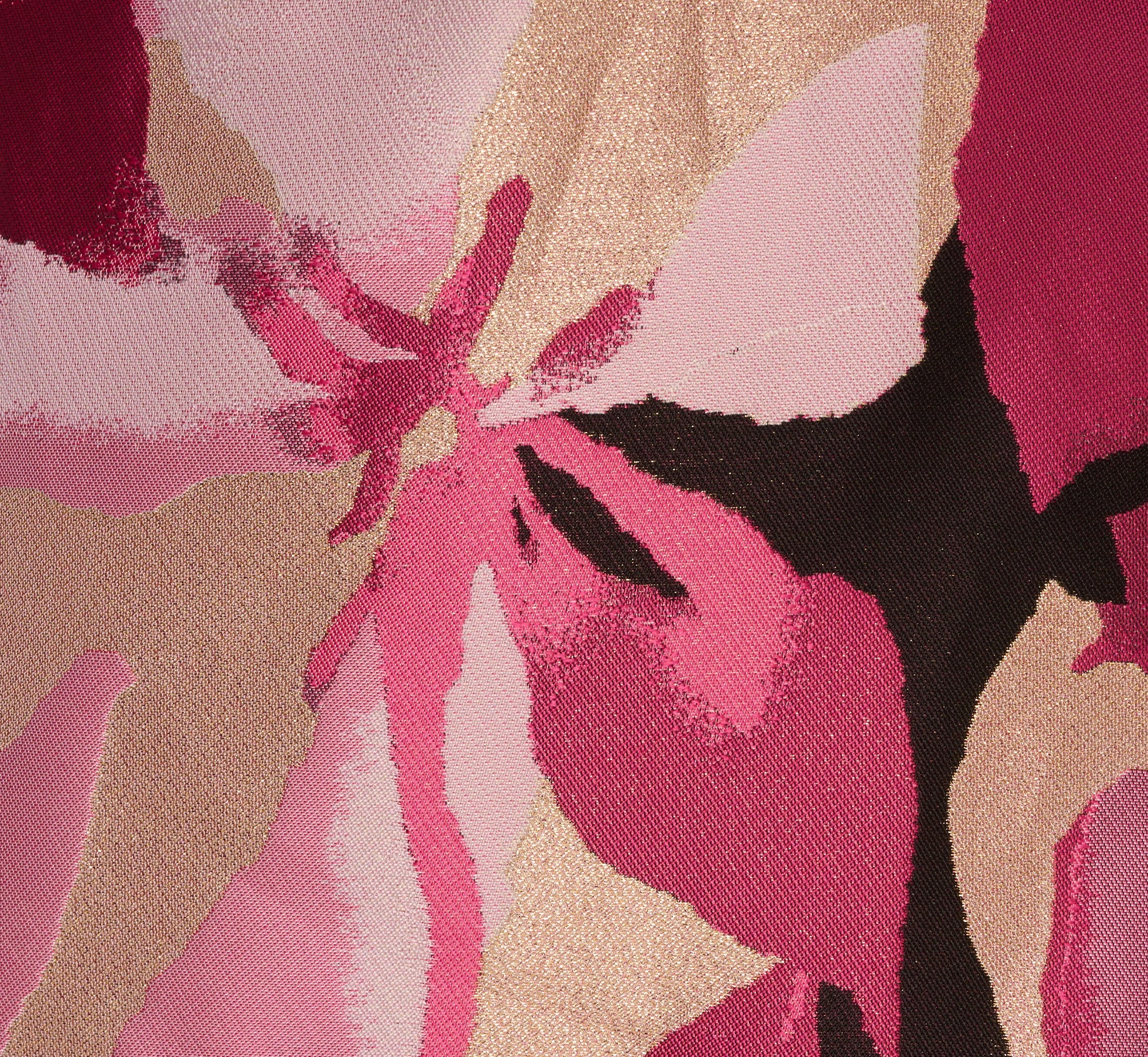 Sleeveless Floral Jacquard Mini Shift Dress In Pink Multi