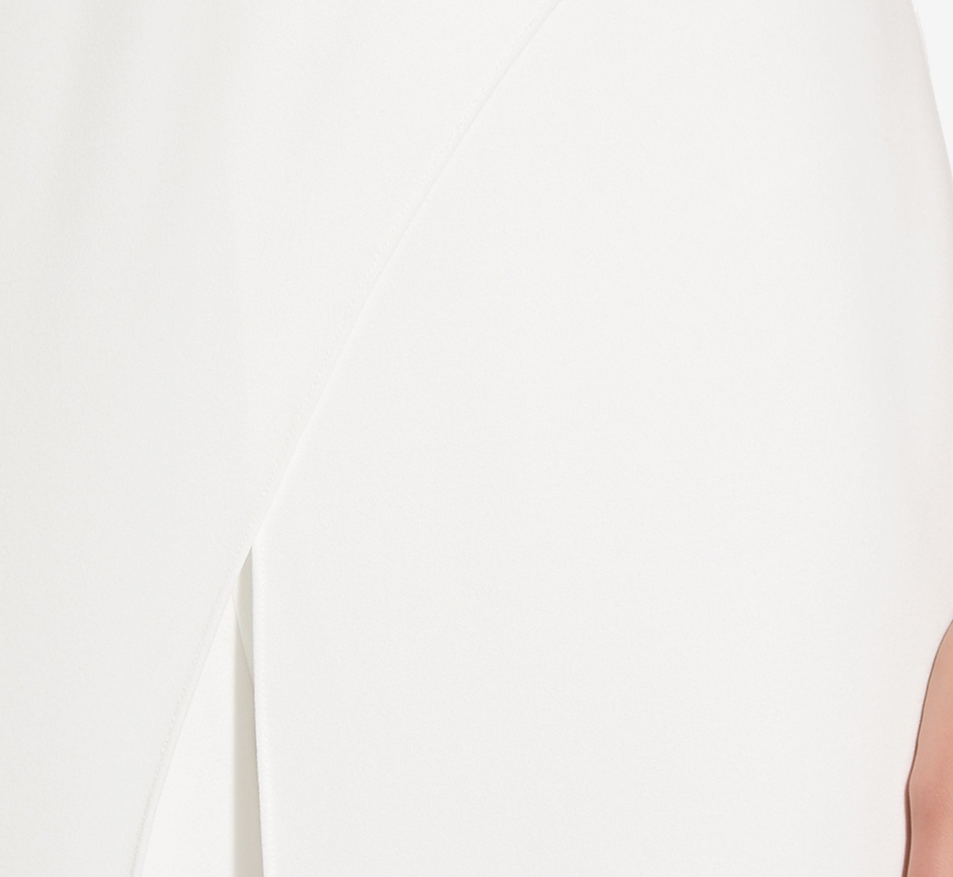 Sleeveless Asymmetrical Jumpsuit In Ivory