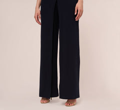 Sleeveless Asymmetrical Jumpsuit In Midnight