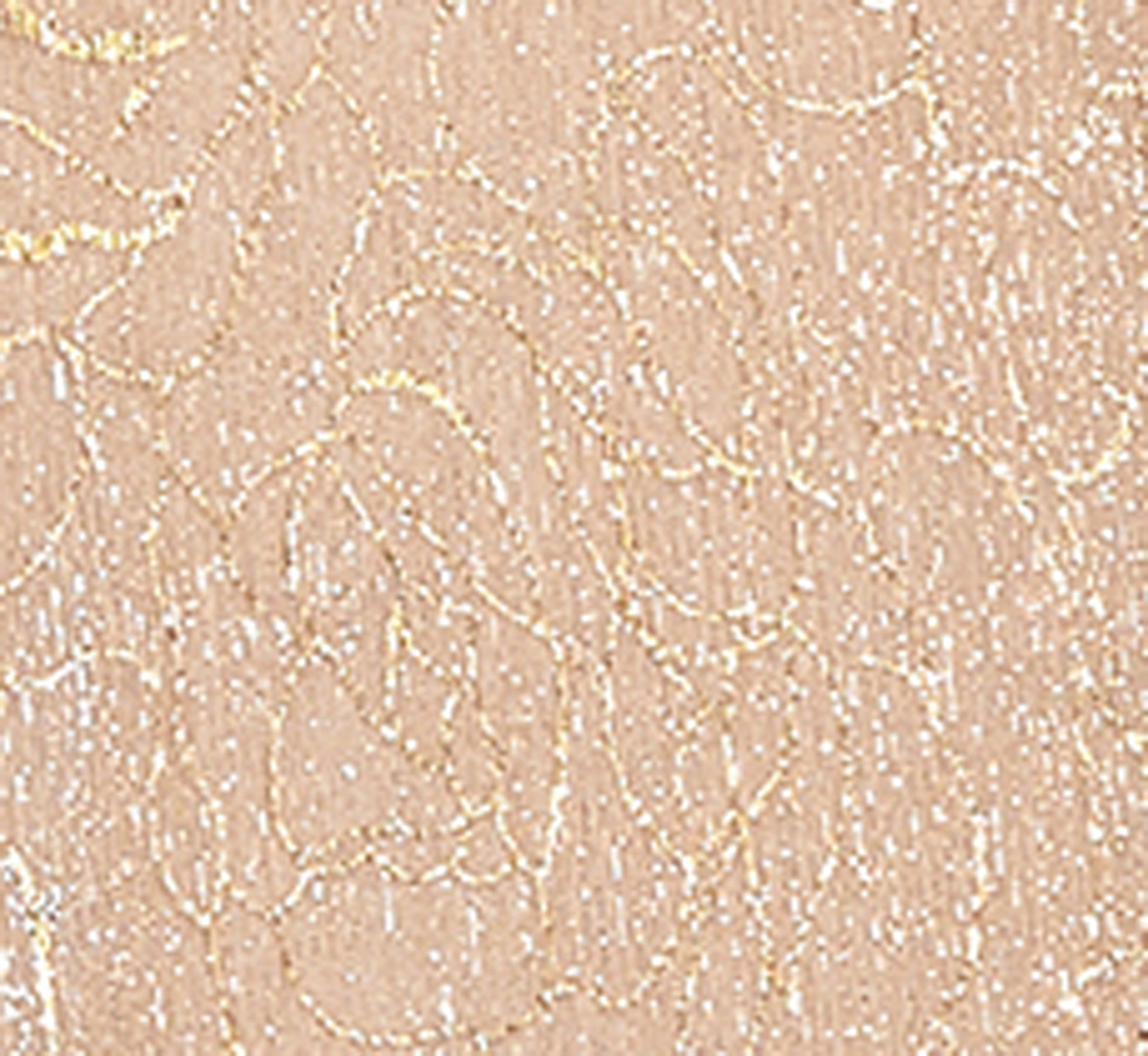 Metallic Mesh Draped Gown In Rose Gold