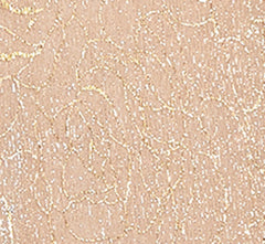 Metallic Mesh Draped Gown In Rose Gold