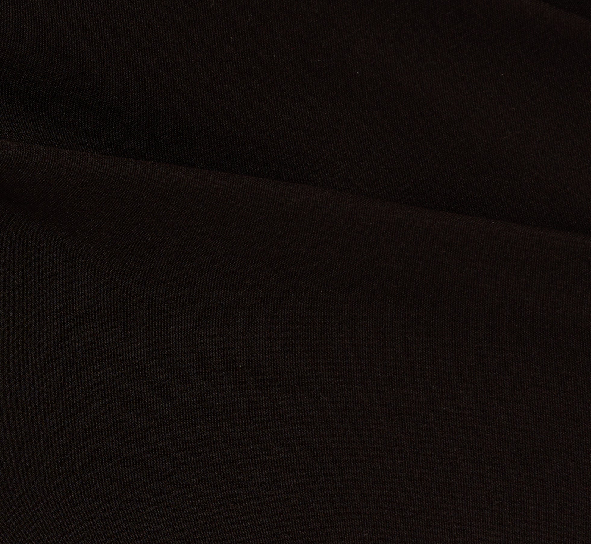 Crepe Wide Leg Jumpsuit With Bead And Feather Accents In Black