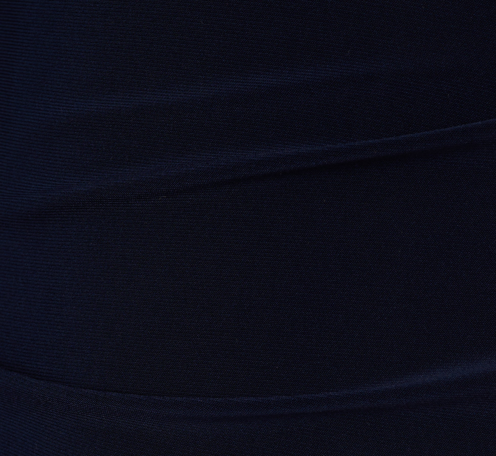 Tuxedo Mermaid Gown With Long Sleeves In Midnight