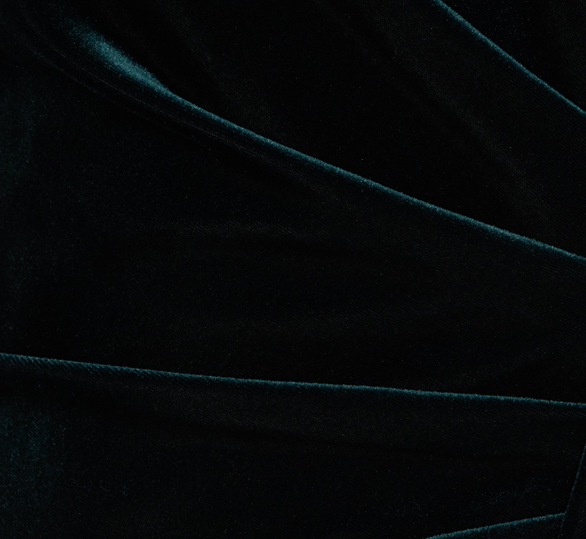 Off The Shoulder Velvet Mermaid Gown With Organza Ruffle In Hunter