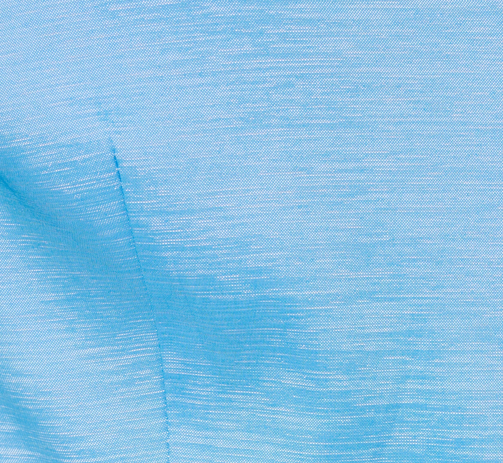 Three Quarter Sleeve Taffeta Midi Shirt Dress In Bluebell