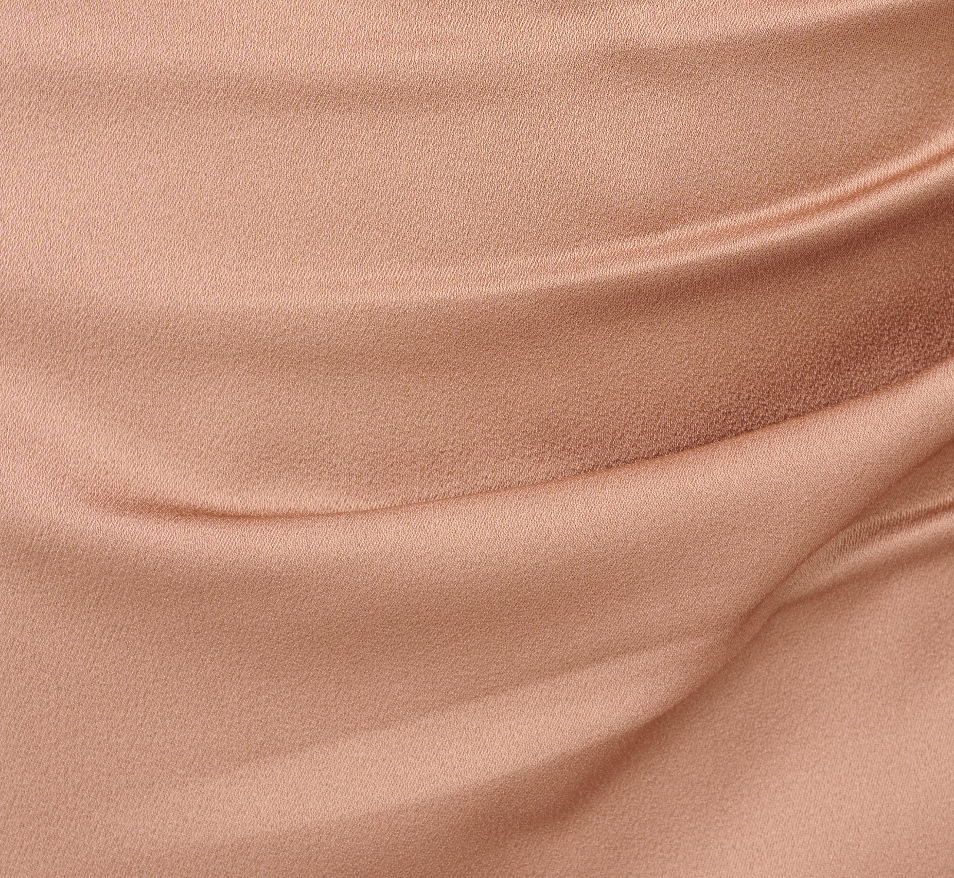 One Shoulder Asymmetrical Draped Satin Midi Dress In Cafe Mocha