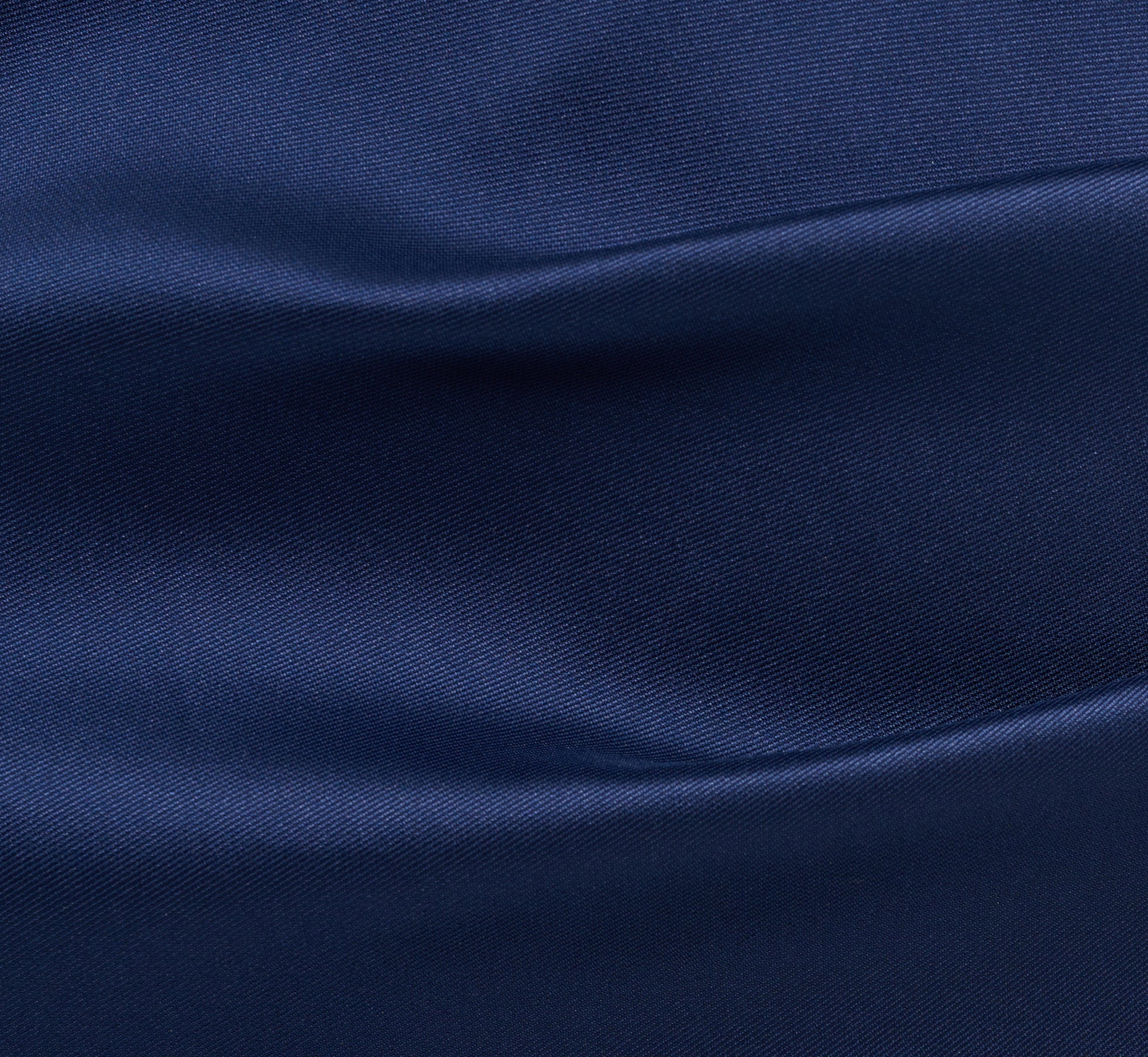 One Shoulder Satin Pleat Midi Dress In Navy