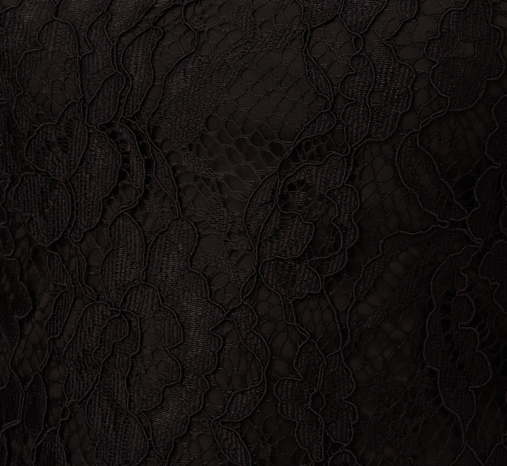 Floral Lace And Feather Trimmed Short Sheath Cocktail Dress In Black